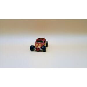 HOT WHEELS 2009 VW CUSTOM VOLKSWAGEN BEETLE MAROON with FLAMES #121 RARE